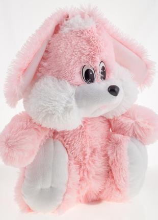 Плюшевый зайчик алина сидячий 35 см розовый 7trav1 фото