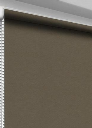 Рулонные шторы на цепочке из ткани блэкаут серебро виски ширина 40 см , высота 170 см), 7trav