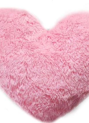 Подушка аліна серце рожевий 37 см