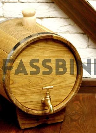 Бочка дубовая (жбан) для напитков fassbinder™ 10 литров 7trav2 фото