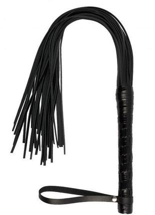 Флогер premium leather flogger, black