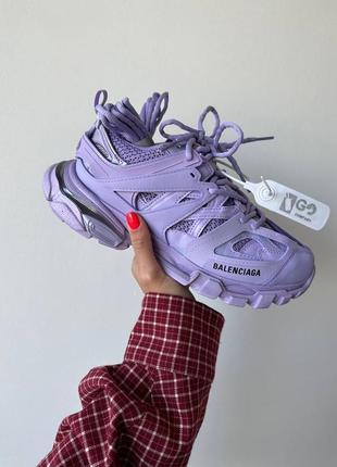 Женские кроссовки в стиле balenciaga track purple