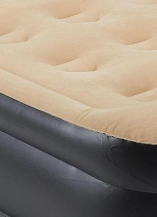 Матрац кровать надувна двумісна  203 см із вбудованою подушкою та електричним насосом, 7trav4 фото