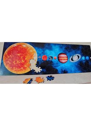 Уникальный деревянный фигурный пазл «солнечная система», деревянная головоломка (р. 30*21 см)