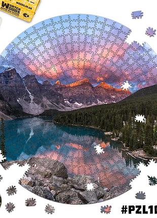 Дерев'яний пазл озеро морейн 30х30 см