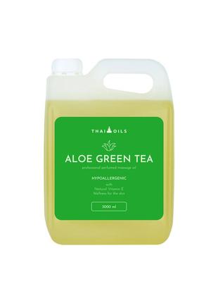 Професійне масажне масло«aloe green tea» 3000 ml , зелений чай 7trav