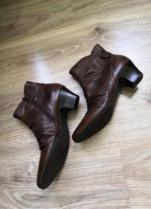Кожаные ботинки бренда free flex, размер 373 фото