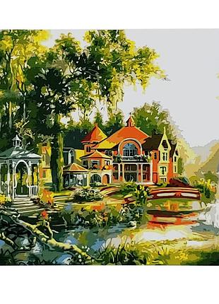 Картина за номерами альтанка біля помістя gs040