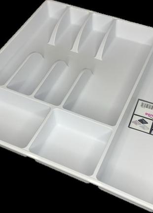 Лоток для приборов emhouseвеликий 43.5 х 42.5 х 5 см белый