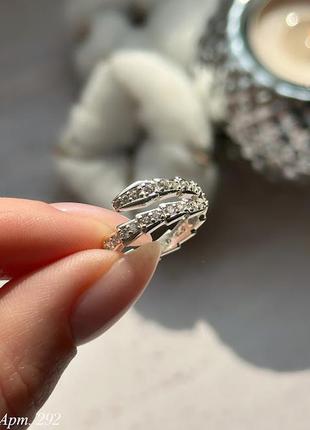 Серебряное кольцо в стиле bvlgari