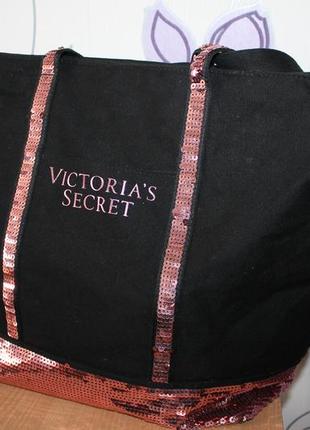 Красива велика сумка з паєтками victoria s secret