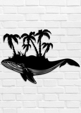 Деревянное панно кит 33x49 см