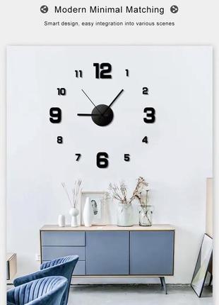 Годинник на стіну 3д, золотистого кольору, оригінальний годинник для декору будинку або квартири, до 40-60 см, годинник зроби сам6 фото