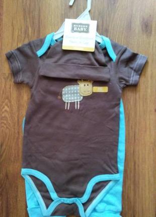 Набір, комплект hudson baby, 0-6 міс