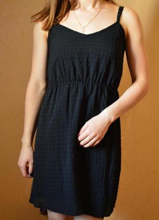 Женское черное платье на брительках асос