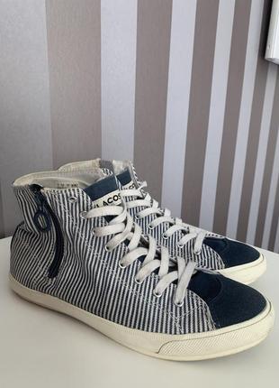 Джинсовые кеды lacoste