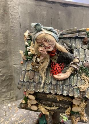 Интерьерная кукла "баба яга", кукла ручной работы