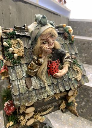 Интерьерная кукла "баба яга", кукла ручной работы