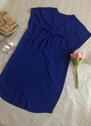 Плаття синє прямого крою/рубашка2 фото