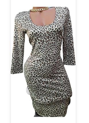 Платье , леопард1 фото