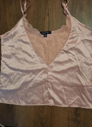 Шикарная маечка в стиле пенюара, размер м