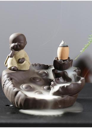 Підставка "рідкий дим" кераміка "на лотосі безтурботність"