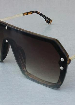 Брендові окуляри маска жіночі сонцезахисні коричневі