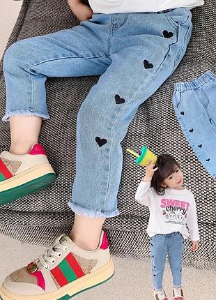 Джинсы мом для девочки