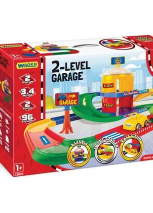 Ігровий набір wader play tracks garage — гараж 2 поверхи (53010)