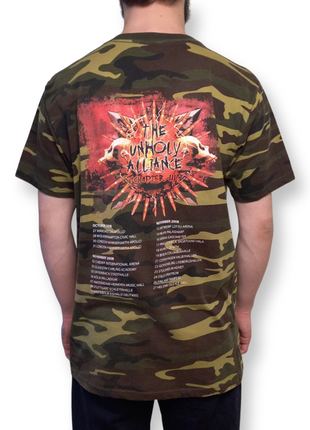 Винтажная туровая футболка slayer the unholy alliance tour chapter iii 2008 мерч винтаж 2000х y2k thrash speed metal rock трэш спид метал рок xl l4 фото