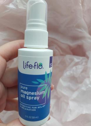 Life-flo, магний, pure magnesium oil spray, 59 мл1 фото