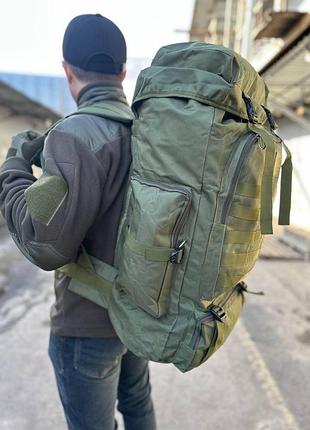 Большой армейский рюкзак баул олива. военный рюкзак