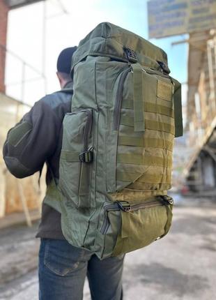 Большой армейский рюкзак баул олива. военный рюкзак