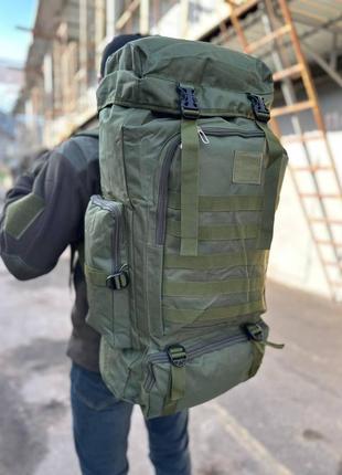 Большой армейский рюкзак баул олива. военный рюкзак