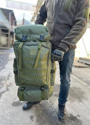 Большой армейский рюкзак баул олива. военный рюкзак