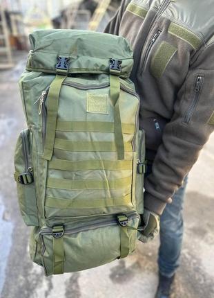 Большой армейский рюкзак баул олива. военный рюкзак