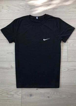 Черная мужская футболка, футболка с вышивкой, однотонная черная футболка, базовая футболка