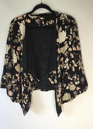 Легкий жакет накидка кимоно он autograph с цветочным принтом