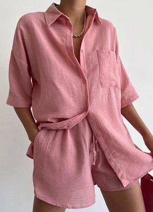 Костюм на лето шорты рубашка