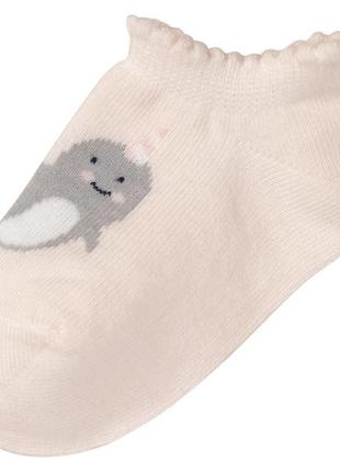 Шкарпетки 5 пар для дівчинки lupilu 372235 біло-сірий4 фото