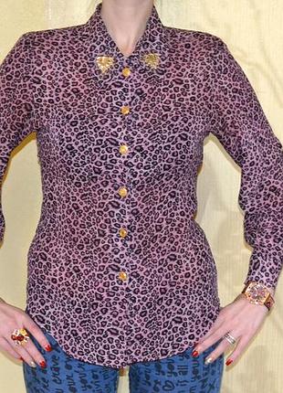 Сорочка рожева леопардова dolce&gabbana розмір xs — s
