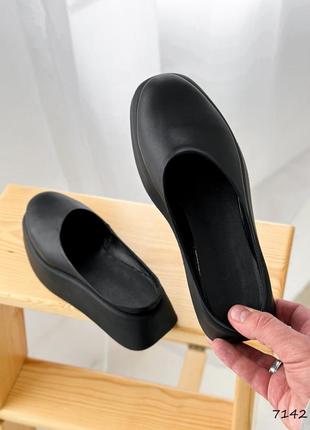 Мюли женские rima черные, натуральная кожа