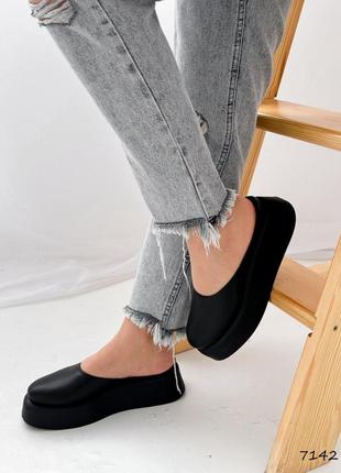 Мюли женские rima черные, натуральная кожа