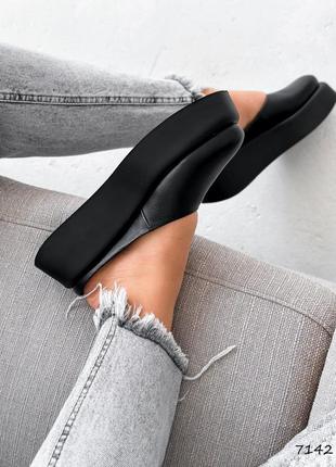 Мюли женские rima черные, натуральная кожа