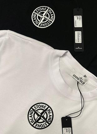 Stone island center logo t-shirt