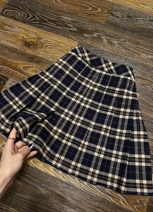 Присированная юбка плиссе аниме в корейском стиле теннисная юбка высокая посадка2 фото