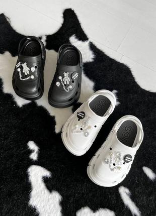 ❤️ хит шлепанцы кроксы с декором