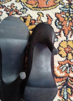 Туфли босоножки открытый мыс лодочки базовые черные на каблуках классические нарядные тренд босоножки6 фото
