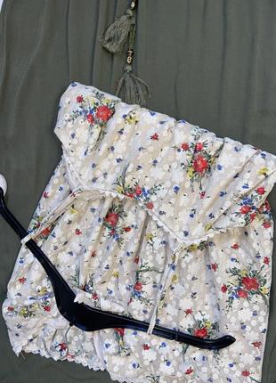 Платье сарафан из кружева в цветочный принт размер хоролл-s2 фото