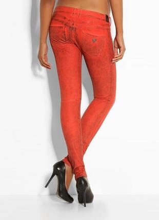 Guess jeans jeggings  джеггинсы animal принт  низкая посадка /8115/3 фото